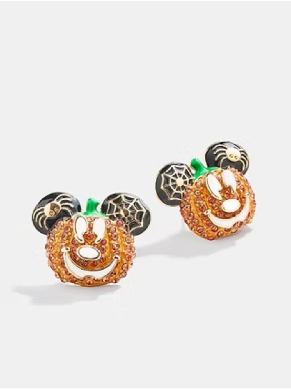 NEW Bauble Bar- Mickey Mouse Disney Halloween Pumpkin Stud Earrings